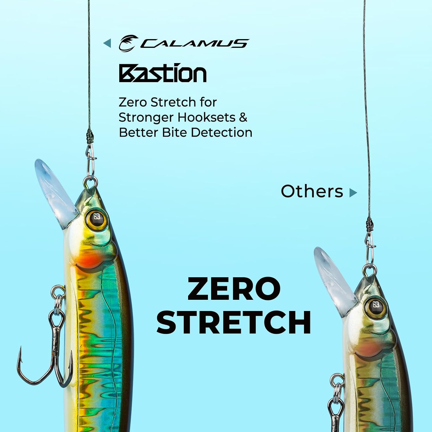 Calamus Bastion Braided Fishing Line, Muti Color, 150-600Yds, 6-80LB