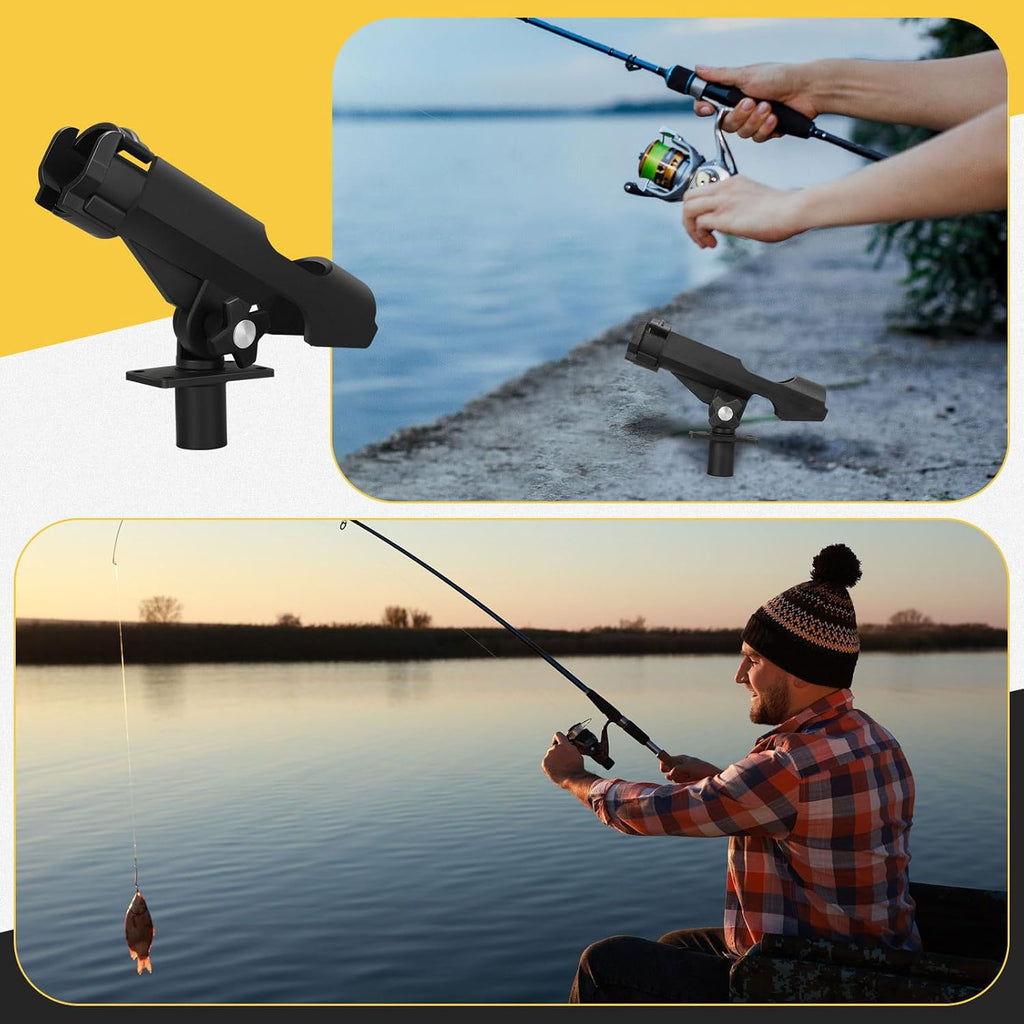 Threlaco Fishing Rod Holders for Boat Adjustable 360 Swivel