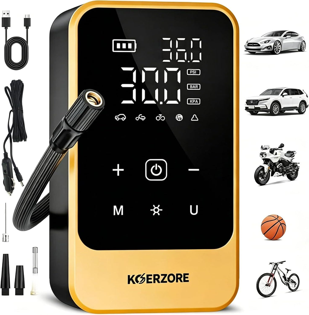 Tire Inflator Portable Air Compressor,150 PSI Cordless Air Pump