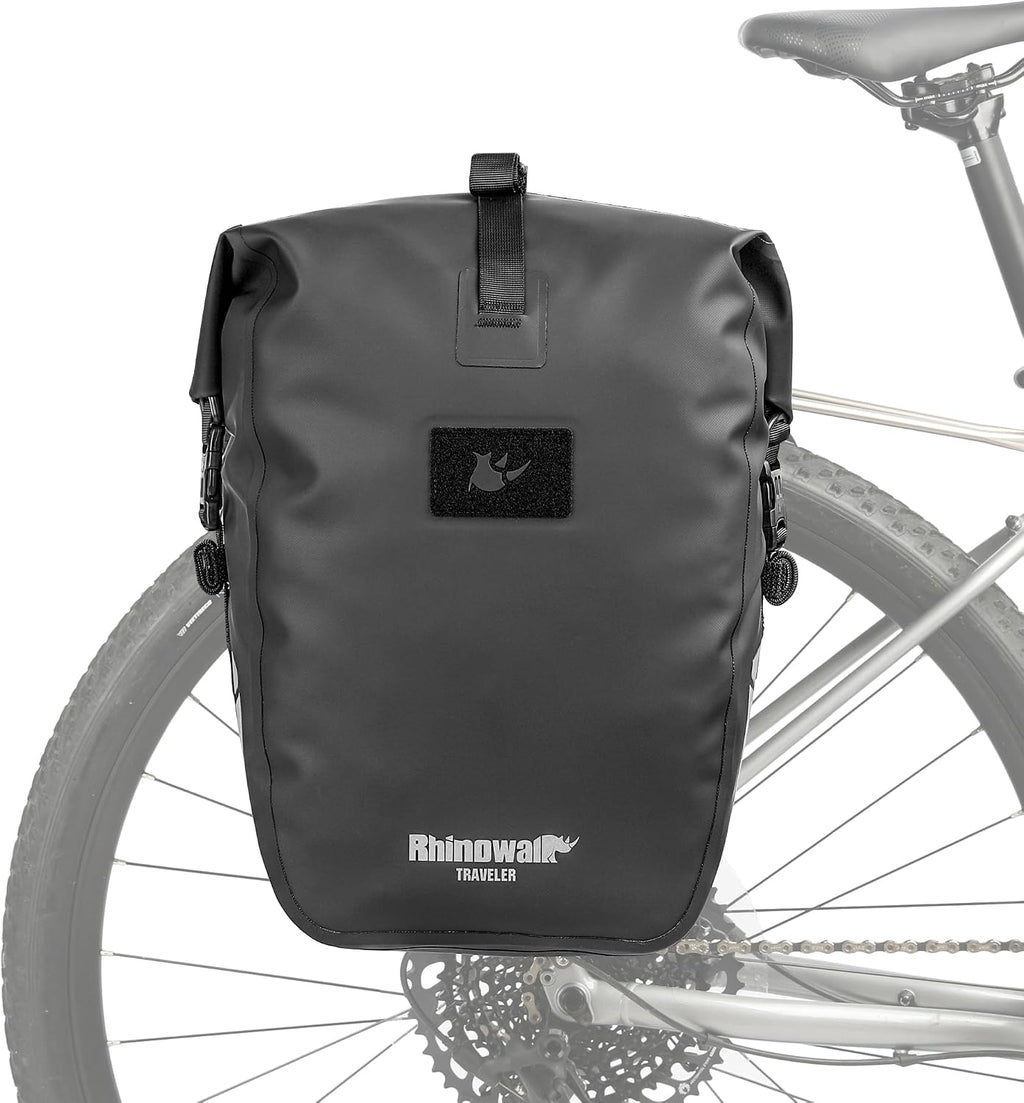 Rhinowalk Bike Pannier Bag Waterproof 6/12/20/25L Bicycle Rear Seat Bag Backpack With Shoulder Strap for Touring Cycling
