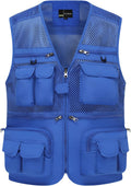Hbufnha Outdoor Fishing Hunting Vest Multi Pockets Work Cargo Jacket
