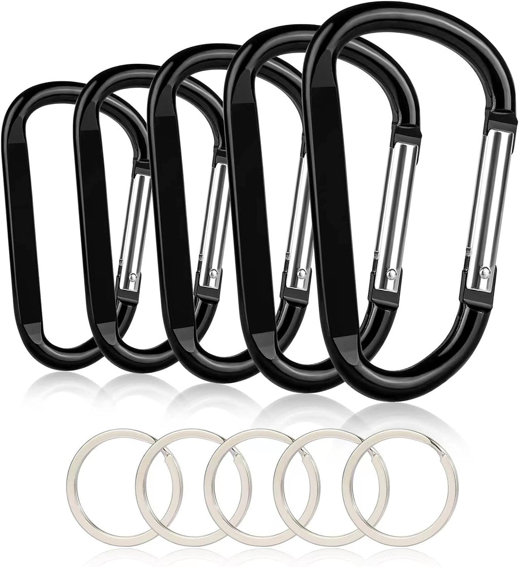 Carabiner Caribeaner Clip,Extra Large 4" Aluminum Carabeaner Keychain Hook,Spring Snap Key Chain Clip
