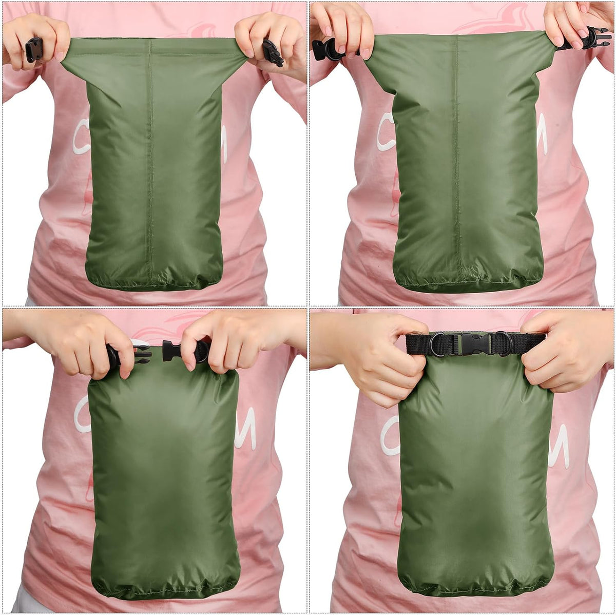 Shappy 6 Pcs Waterproof Dry Bag Set Ultralight Stuff Sack 20/15/10/8/5/3L Backpacking Bag with Long Adjustable Strap Outdoor Keep Gear Dry Sack for Camping Kayaking Boating Hiking Travel