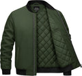 Cotrasen Men's Bomber Jacket Fall Winter Windbreaker Warm Quilted Coats