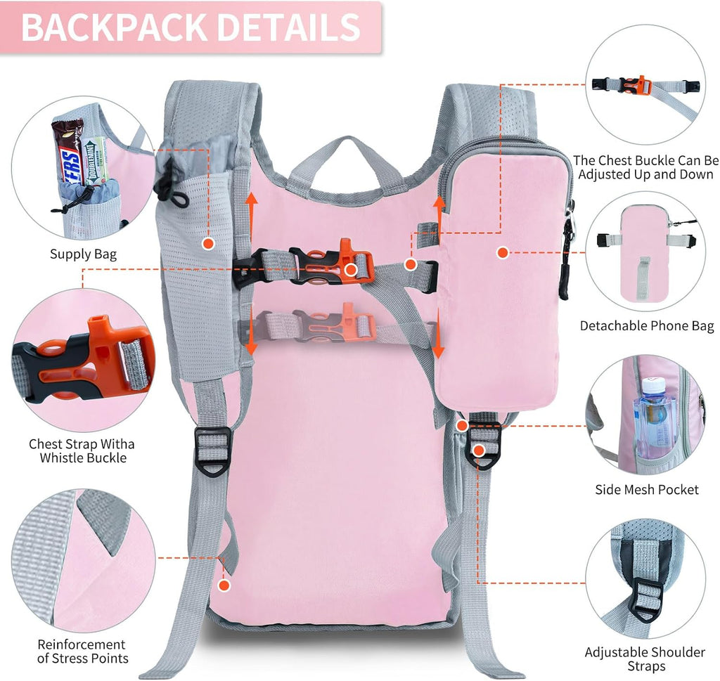 Small Hiking Backpack Packable Lightweight for Women Men