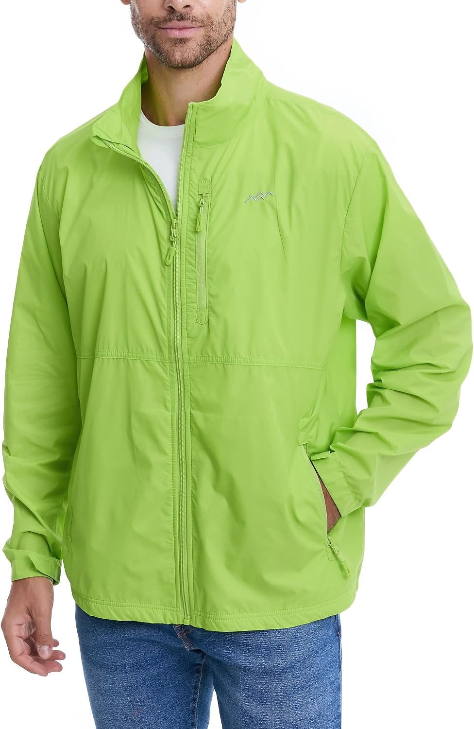 TRAILSIDE SUPPLY CO. Mens Windbreaker Jackets Lightweight Packable Jacket