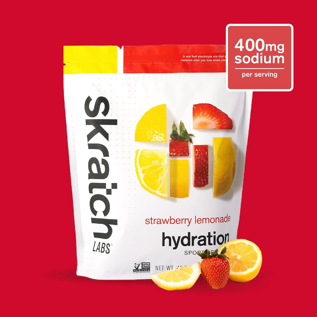 Skratch Labs Hydration Sports Drink Mix, Strawberry Lemonade, 60 Servings