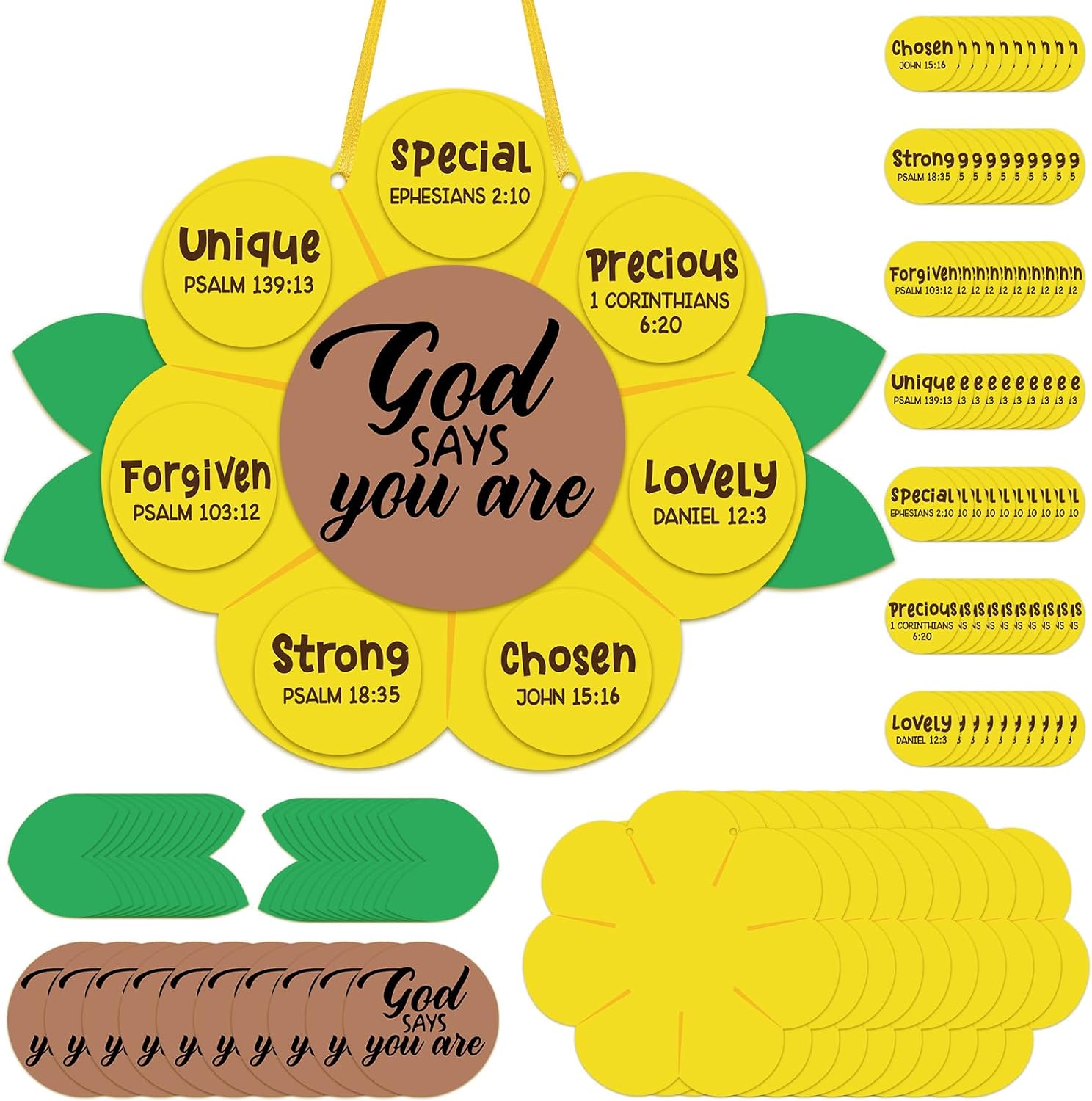 Syhood 24 Set Daniel and The Lion's Den Craft，Bible DIY Kit