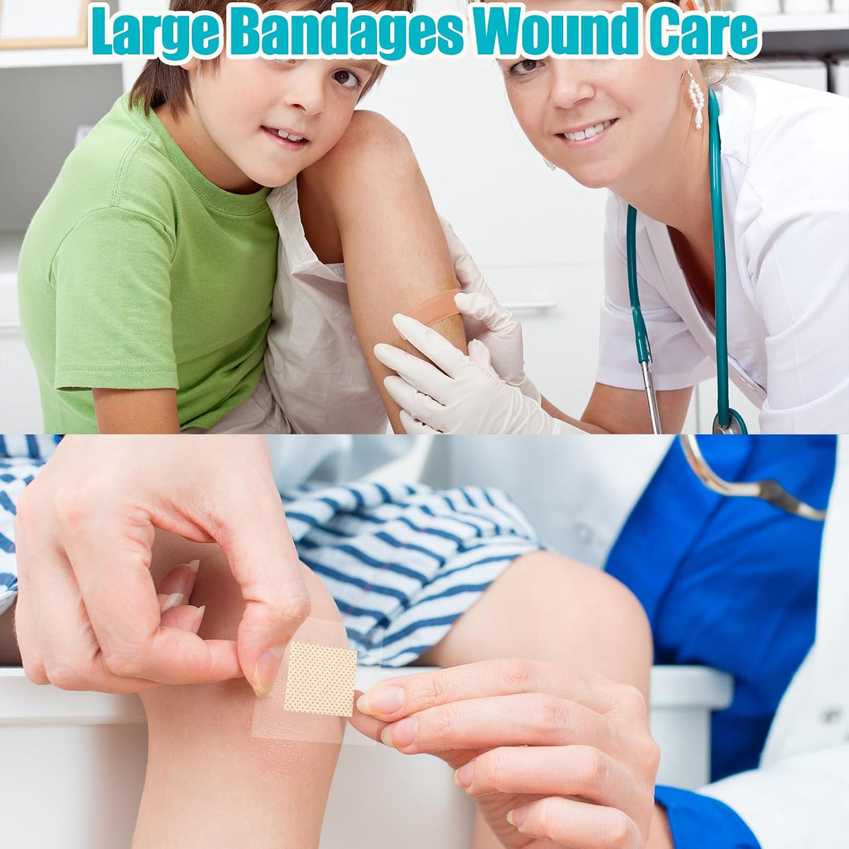 Lounsweer 720 Pcs Assorted Bandage Bulk Waterproof Adhesive Variety Bandage