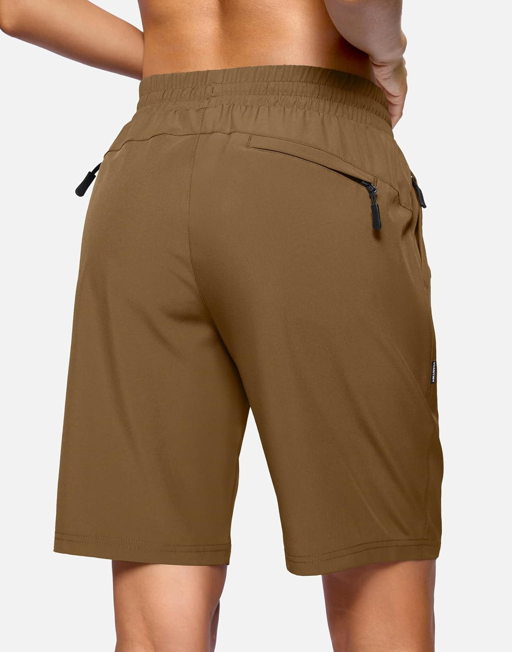 SANTINY Women's 7''/ 9'' Hiking Shorts with 3 Zipper Pockets Athletic Shorts