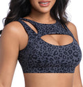 Betaven Push up Sports Bra for Women Sexy Hollow Crop Tops with Removable Cups Workout Fitness Yoga Bra Medium Support