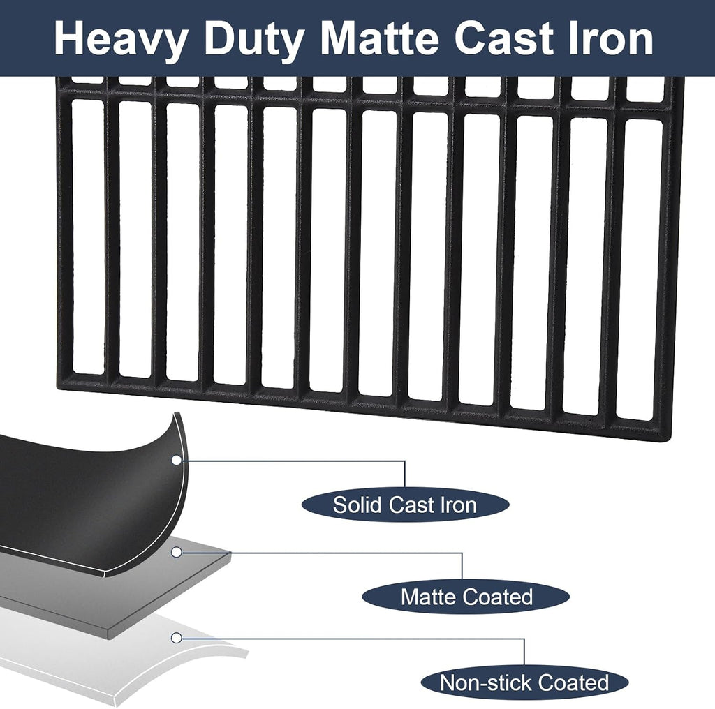 Criditpid Grill Replacement Parts for Dyna Glo DGF350CSP DGF350CSP-D 2 Burner Grill, Replacement for Dyna-Glo DGF350CSP Grates, Grill Heat Tents & Grill Grate Kit for Dyna Glo Heat Tent DGF350CSP.