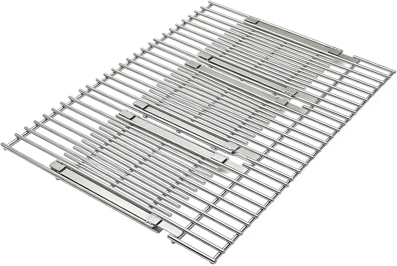 Stainless Cooking Grill Grates Replacement Adjustable Universal Extends from 14" to 20" Long, 8" Wide Each Adjust Expandable Cooking Grill Grids (3pack)