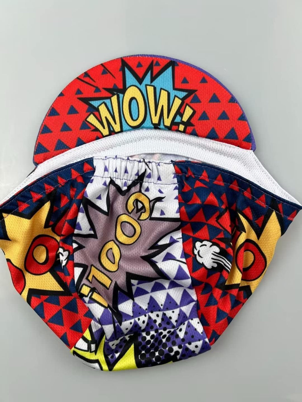 Funny Cycling Cap - Polyester Cartoon Cycling Hat-Under Helmet - Cycling Helmet Liner Breathable&Sweat Uptake