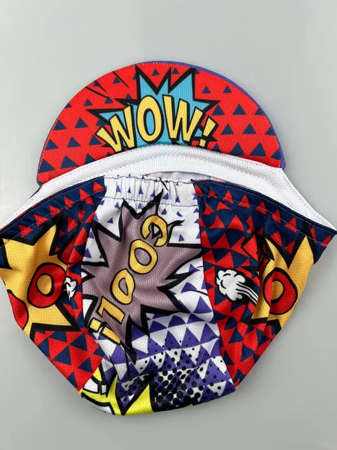 Funny Cycling Cap - Polyester Cartoon Cycling Hat-Under Helmet - Cycling Helmet Liner Breathable&Sweat Uptake