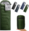 Envelope Camping Sleeping Bag Warm & Cool Weather for Adults