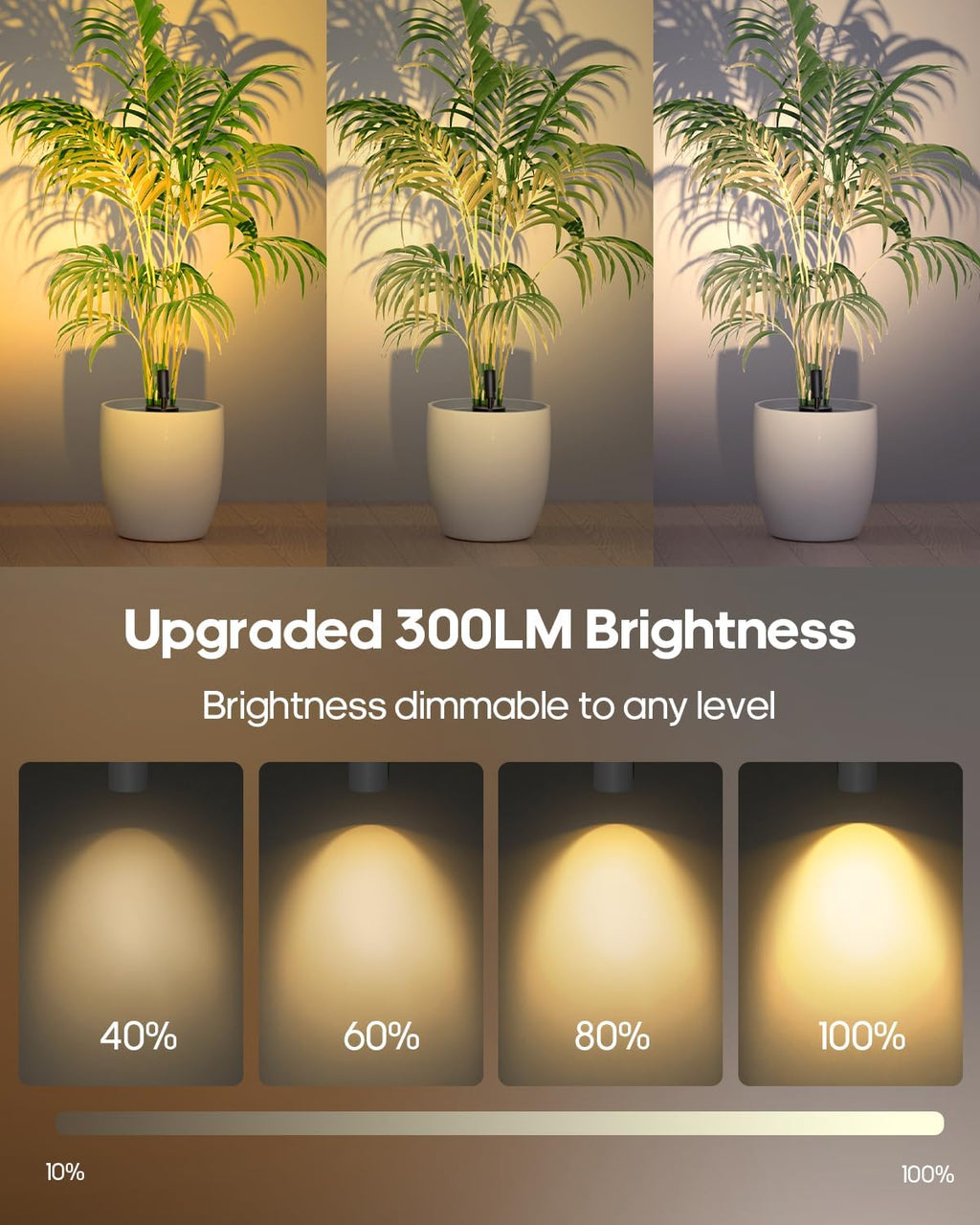 GOODEA Spotlights Indoor with Remote, 3000mAh Rechargeable Plant Spotlight