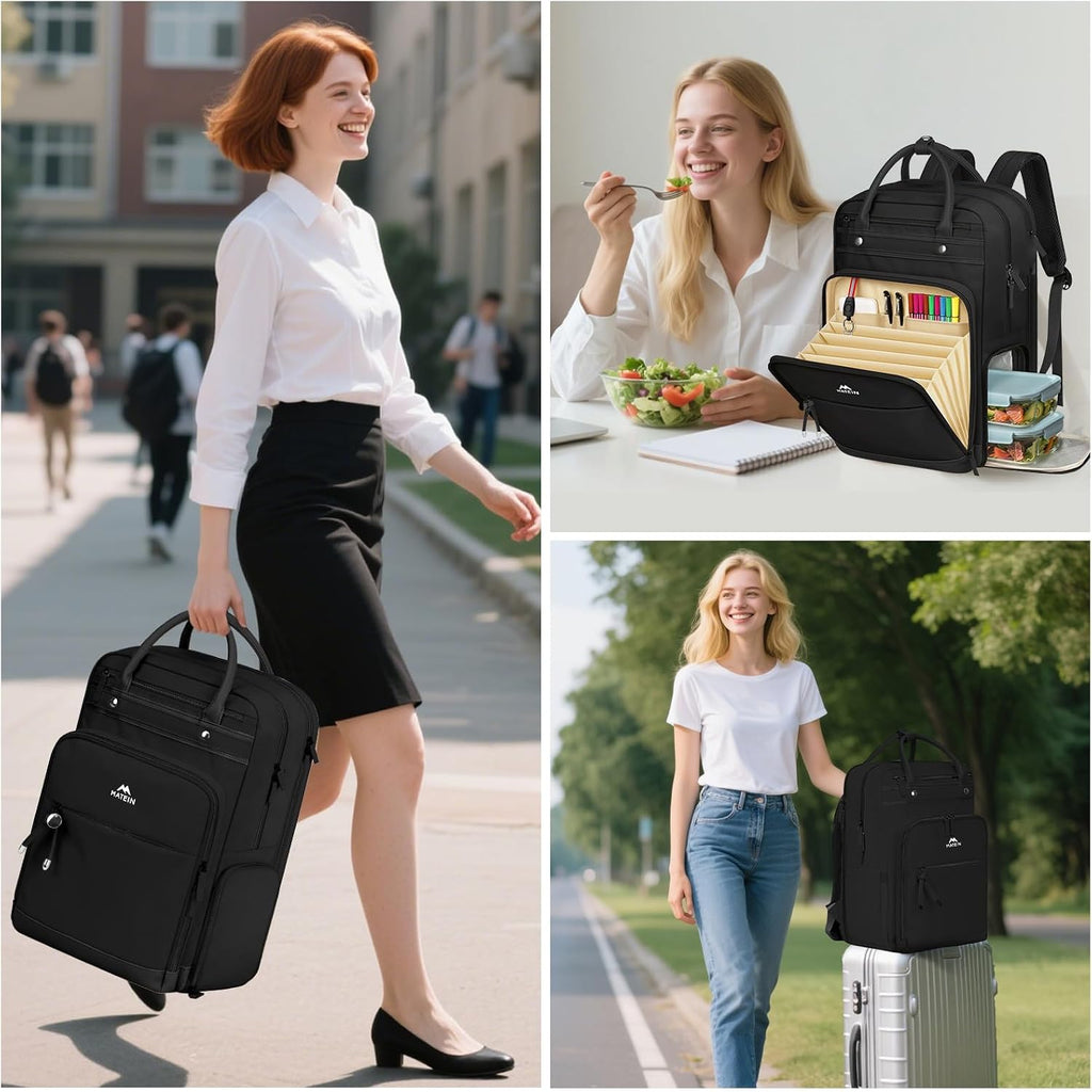 MATEIN Work Backpack with Lunch Compartment, 15.6 Inch Laptop Backpack