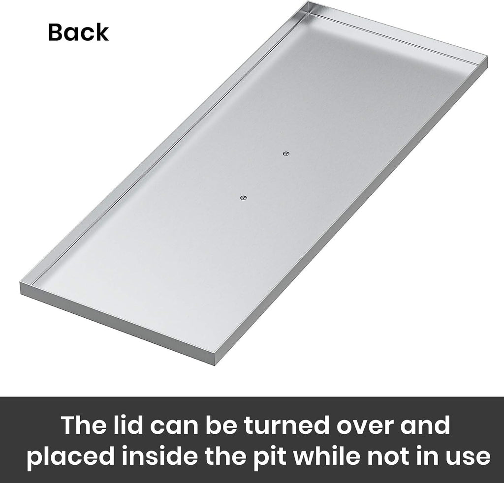 Stanbroil Fire Pit Burner Pan Cover 33" x 13"