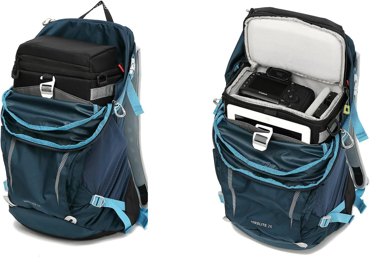 Camera Insert Backpack, Dual-Opening Camera Cube for Travel & Hiking