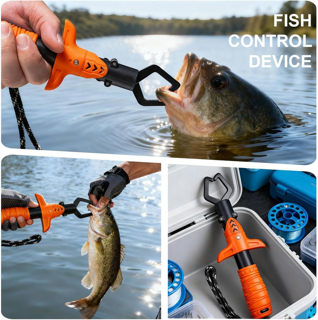 Fillet Knife Set for Beginner, Fishing Pliers Precisely, Fish Measuring Tape, Non Slip Grip Fishing Knife, Saltwater Fishing Accessories, Great Value Fishing Tackle