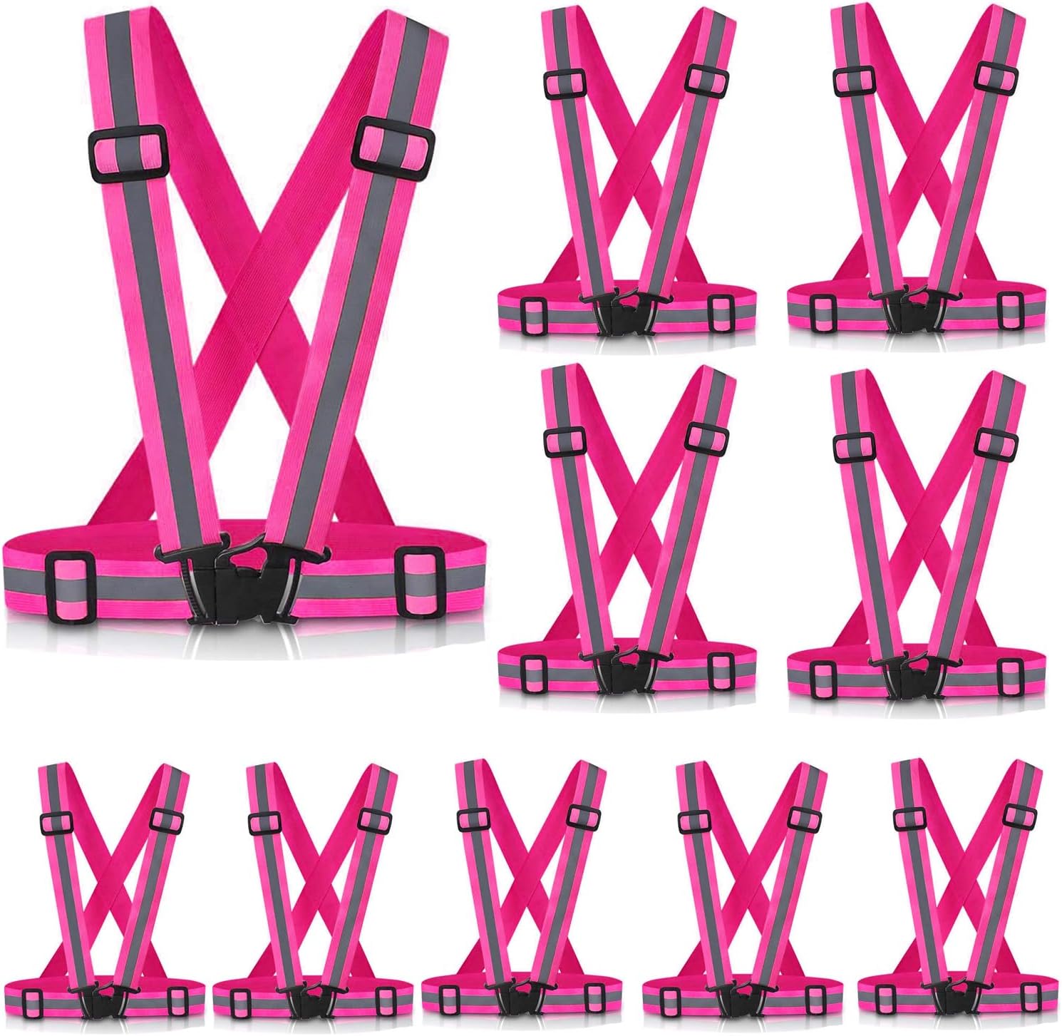 Reflective Vest Running Gear, 2-10Pack High Visible Safety VES