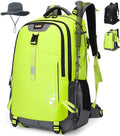 50L Hiking Backpack for Men Women, Waterproof Outdoor Daypack,Green