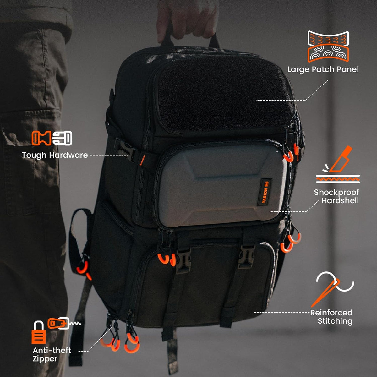 TARION Professional Camera Backpack for Photographers 20.5L ARK PBL-V2