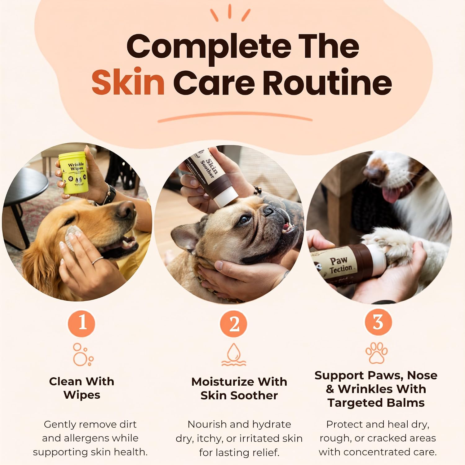 Natural Dog Company Skin Soother Dog Balm, 4 oz Tin, Allergy Season Skin Care for Dry, Itchy & Irritated Skin with Organic Coconut Oil & Vitamin E, for Dogs Prone to Hot Spots & Rough Patches