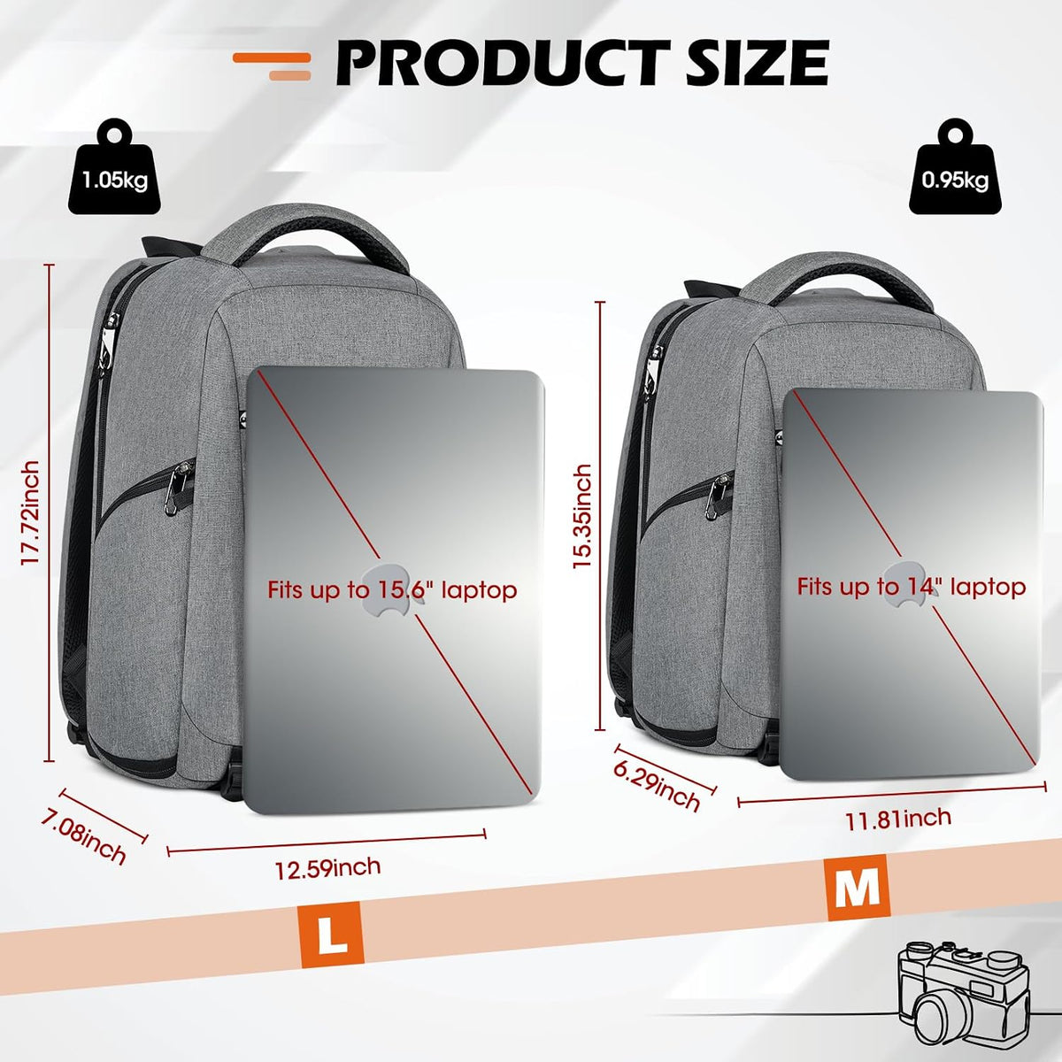 SDYSM Camera Bag Backpack Professional for DSLR SLR Mirrorless Camera