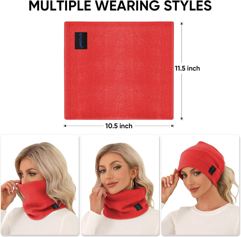 TICONN Neck Gaiter for Men Women, Cooling Bandana Face Mask Cover Gator