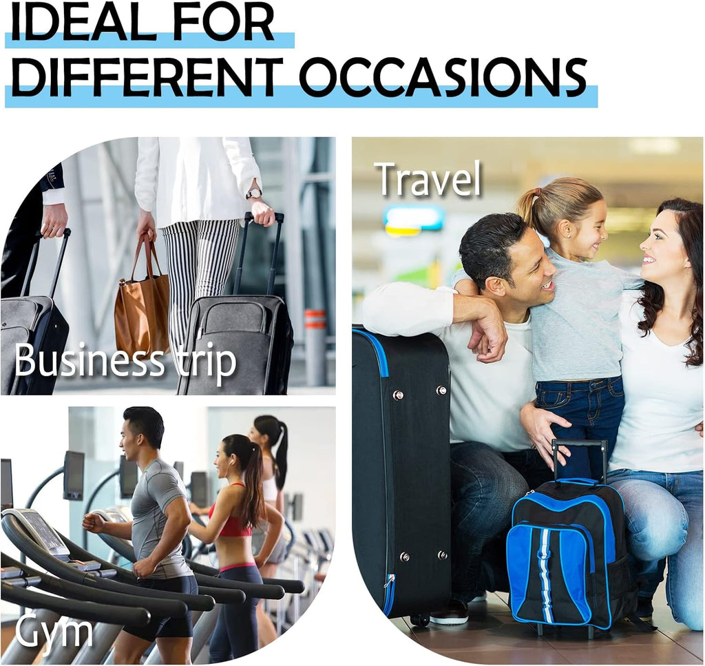 4-PACK Blue Organizer Cubes - Pack Luggage, Suitcase and Carry On Cubes