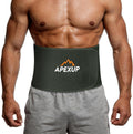 APEXUP Waist Trainer for Women Lower Belly Fat, Men Sweat Band, Stomach Wrap, Waist Trimmer with Removable Lumbar Support