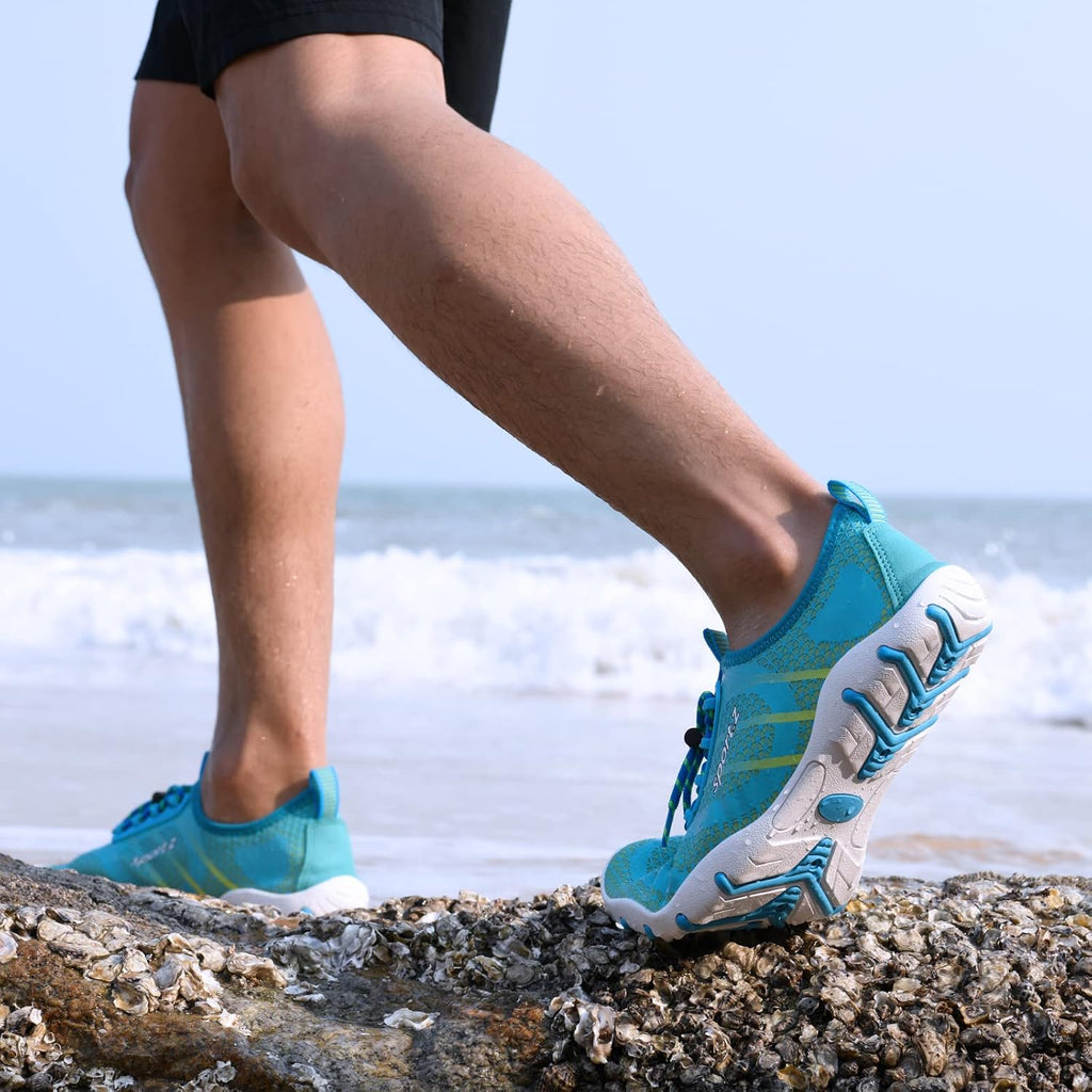 WateLves Water Shoes Mens Womens Barefoot Beach Swim Shoes Quick-Dry Aqua Socks Pool Shoes for Surf Yoga Water Aerobics