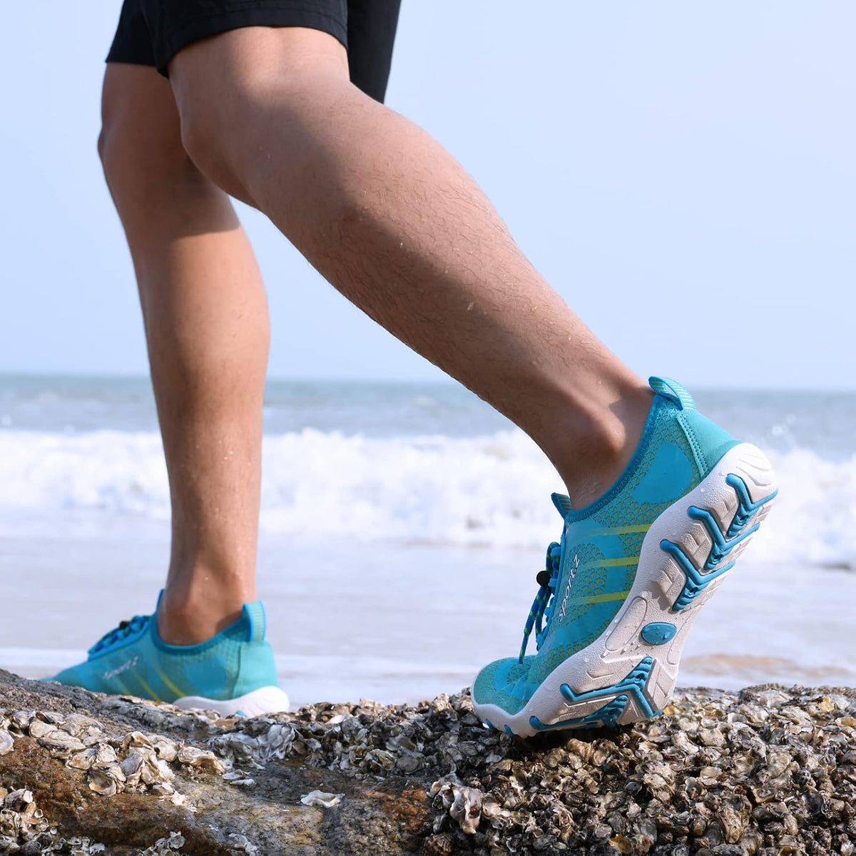 WateLves Water Shoes Mens Womens Barefoot Beach Swim Shoes Quick-Dry Aqua Socks Pool Shoes for Surf Yoga Water Aerobics