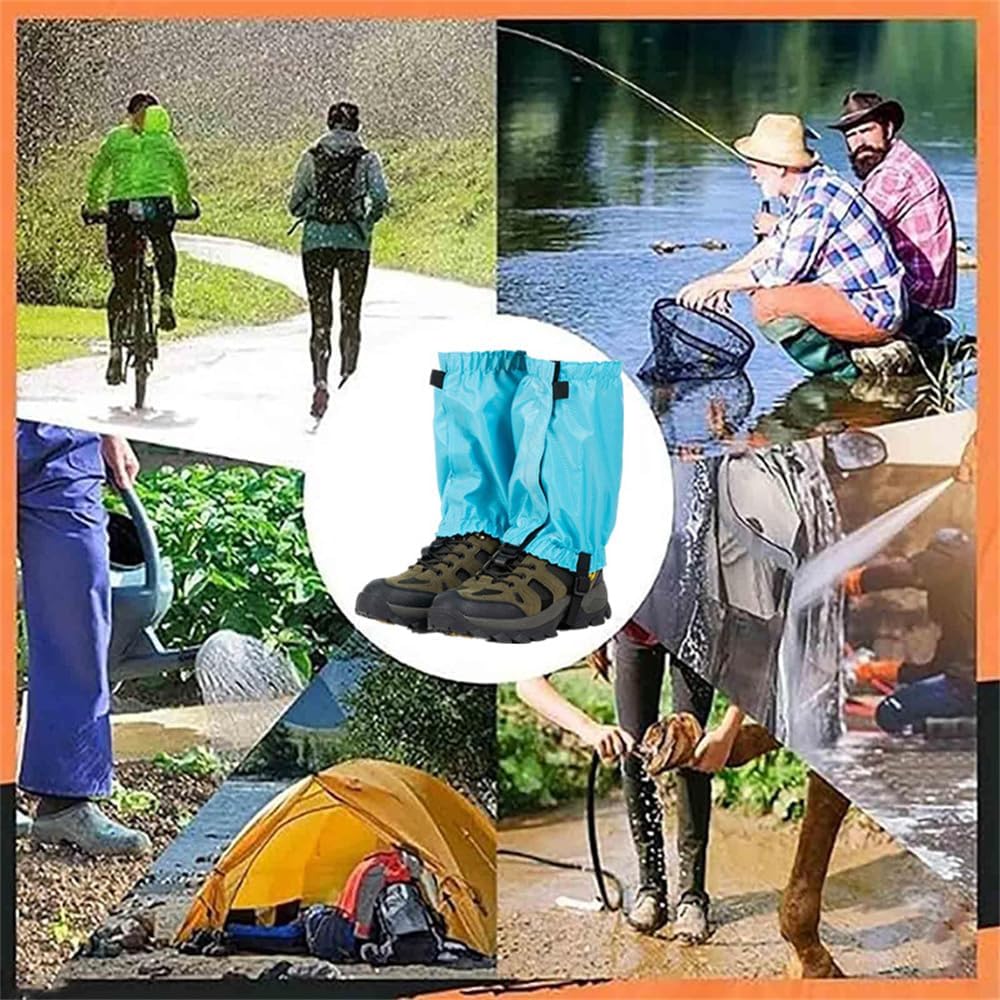 Ankle Gaiters,Lightweight Adjustable Leg Gaiters for Men Women, Waterproof Hiking Gaiters for Snow,Trail Running,Hiking,Hunting,Walking,Skiing