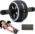 AB Wheel Roller, Exercise Abdominal Wheel Fitness for Gym & Home, Work-out Strength-Training Equipment with Knee Pad
