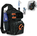 KastKing Blowbak Fishing Sling Bag, Fishing Backpack with Rod Holder