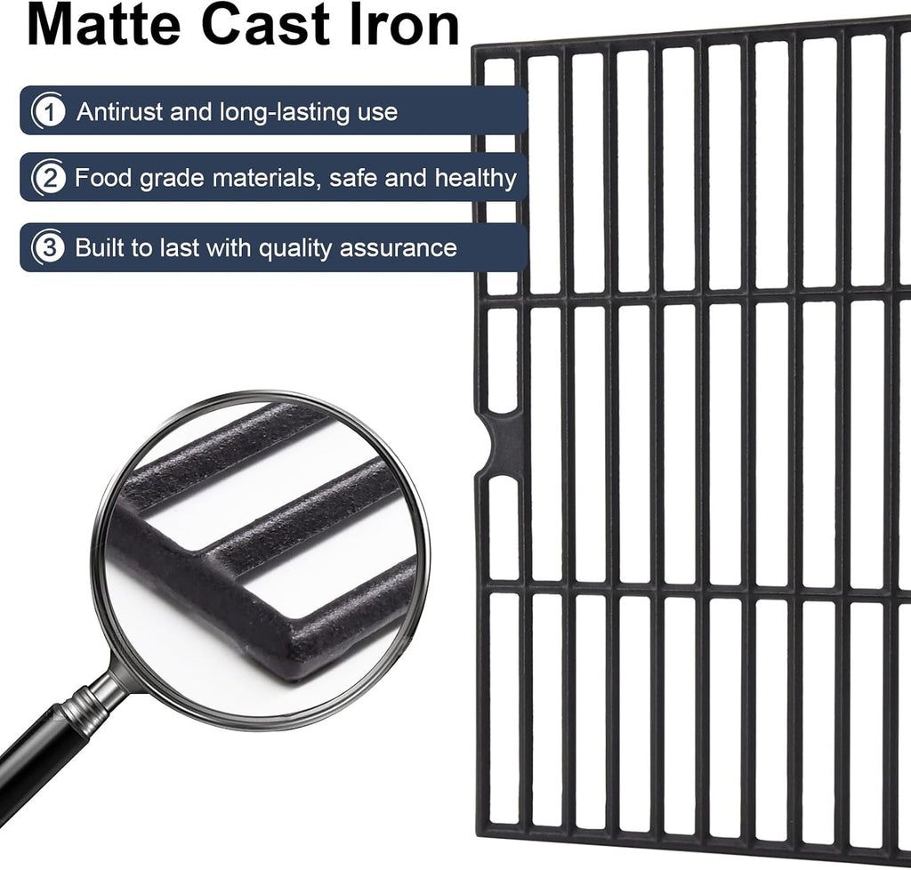 Criditpid Grill Replacement Parts for Dyna Glo DGF350CSP DGF350CSP-D 2 Burner Grill, Stainless Steel Grill Heat Tents & Grill Grates Kit for Dyna-Glo DGF350CSP Grill.