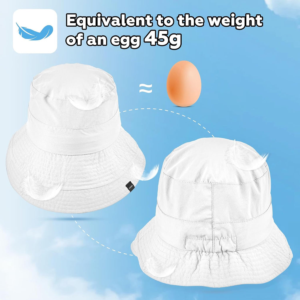 Sukeen Lightweight Bucket Hat for Women Quick-Dry Hiking Hat Packable Foldable UV Sun Hat for Outdoor Activities