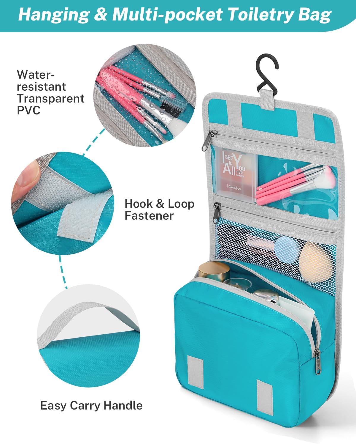 Gonex Compression Packing Cubes for Travel, Mesh Bags Luggage Organizers