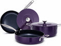 Nuwave Essential Series 5PC Ceramic Cookware Set PFAS-Free, Dishwasher Safe