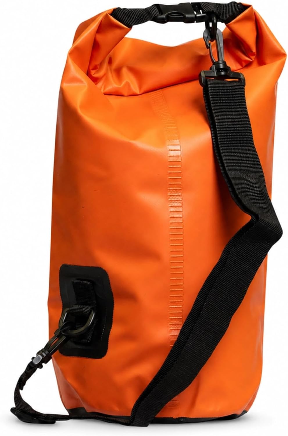 SILO Dry Drop 10L Waterproof Dry Bag - Ultralight Roll-Top Gear Bag for Trail Running, Ultramarathon Crew Drop, Kayaking, SUP, Hiking, Camping, Beach - 500D PVC, Shoulder Strap Orange