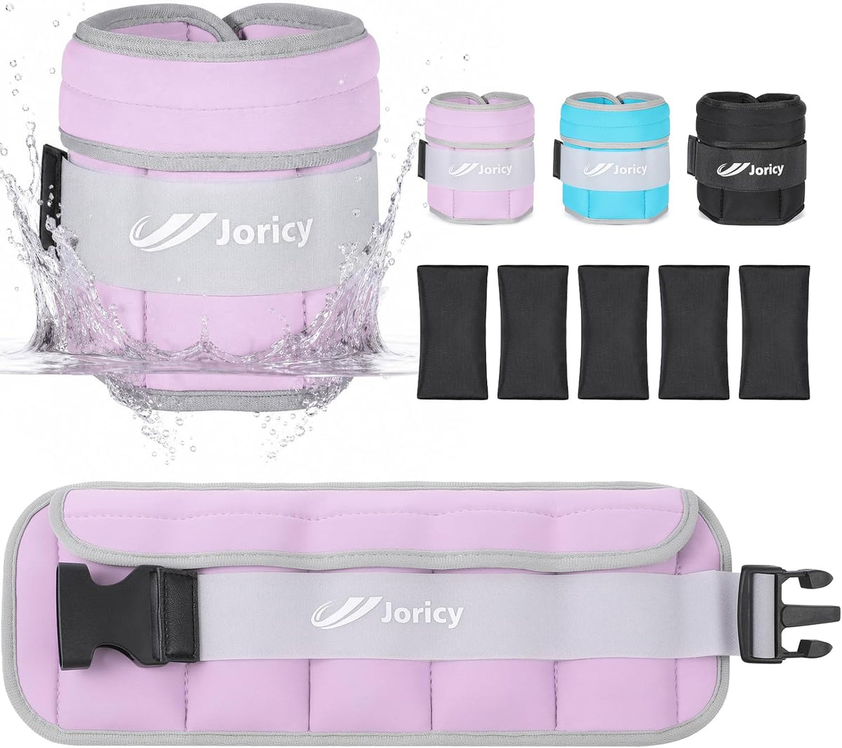 Aquatic Ankle Weights Adjustable Wrist Weights 3lb Each Water Weights