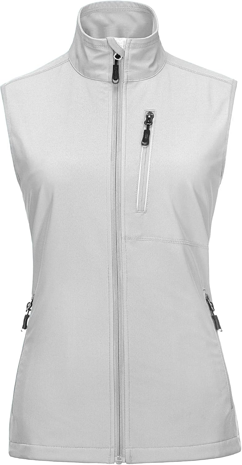 33,000ft Women's Lightweight Running Vest with 6 Pockets for Travel Golf