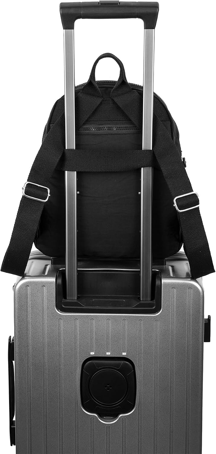 Pealwel Mini Backpack Purse for Women,Small Nylon backpacks for Ladies Backpacks Women Anti Theft Travel Bag (Black)