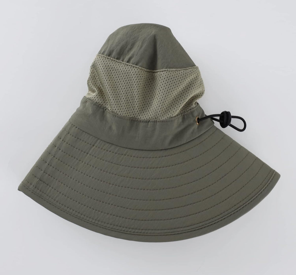 Home Prefer Outdoor UPF50+ Mesh Sun Hat Wide Brim Fishing Hat with Neck Flap Sun Hat for Men Women