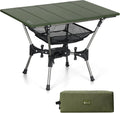 Gonex Foldable Camping Table, Portable Aluminum Roll Up Top Camp Side Table