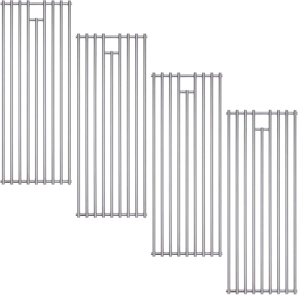 4 Pack 8mm 304 Stainless Steel BBQ Cooking Grill Grate Replacement Parts for Bull 16517,BBQ Angus 47628, Brahma, Lonstar Select, Outlaw Steer Premium, Lonestar Select,7 Burner Premium,65073 and More