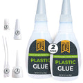 Plastic Glue for Models, Miniatures, Legos, PLA & 3D Printing Repair – Fast Setting Heavy Duty Strong Super Glue for Plastic 20g (2 Pack)